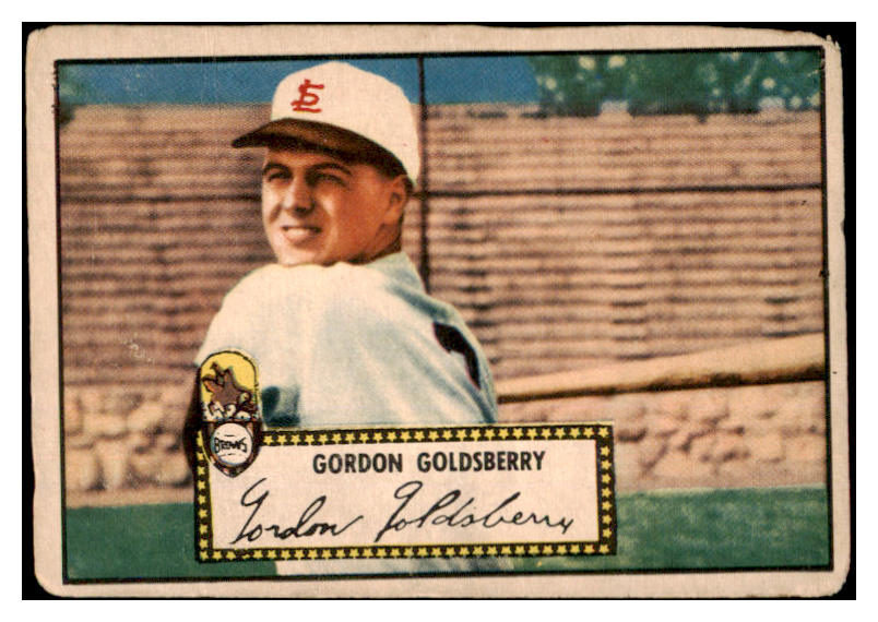 1952 Topps Baseball #046 Gordon Goldsberry Browns Good Red 489284