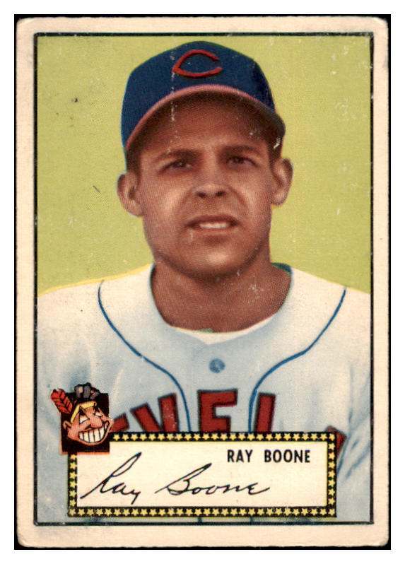 1952 Topps Baseball #055 Ray Boone Indians Good Black 489294