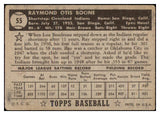 1952 Topps Baseball #055 Ray Boone Indians Good Black 489294