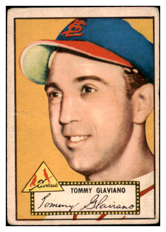 1952 Topps Baseball #056 Tommy Glaviano Cardinals Good Red 489295