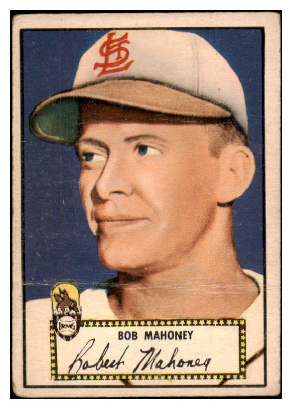1952 Topps Baseball #058 Bob Mahoney Browns Good Red 489296