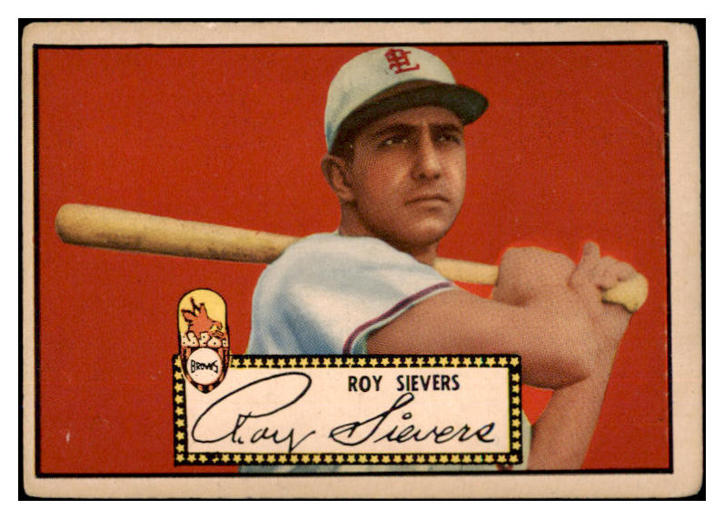 1952 Topps Baseball #064 Roy Sievers Browns VG Black 489304