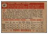 1952 Topps Baseball #069 Virgil Stallcup Reds Good Red 489307
