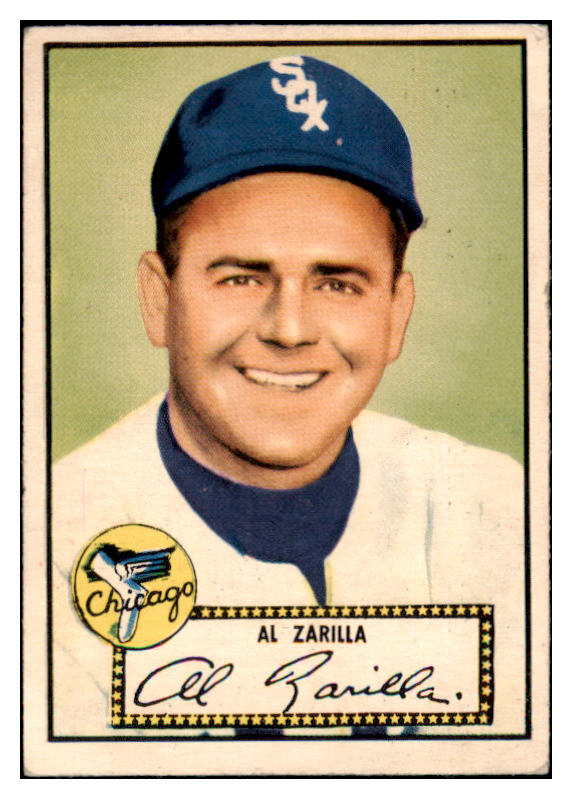 1952 Topps Baseball #070 Al Zarilla White Sox VG-EX Red 489310