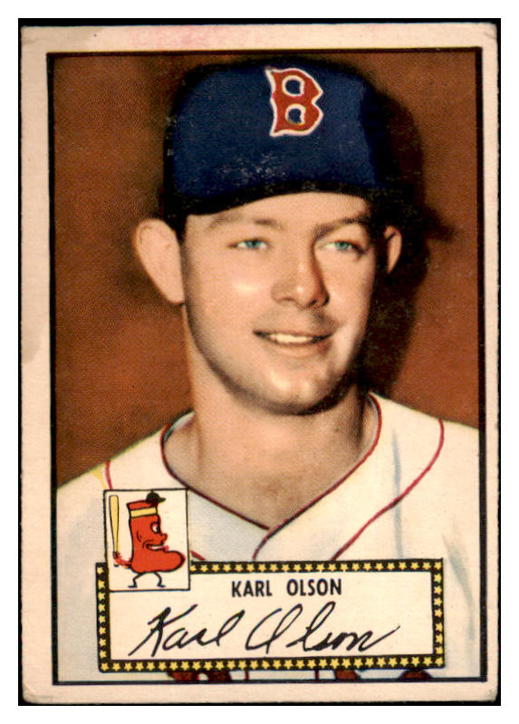 1952 Topps Baseball #072 Karl Olson Red Sox VG Red 489313