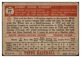 1952 Topps Baseball #077 Bob Kennedy Indians Good Red 489323