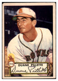 1952 Topps Baseball #082 Duane Pillette Browns VG 489327
