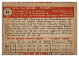 1952 Topps Baseball #083 Billy Johnson Cardinals GD-VG 489328