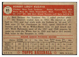 1952 Topps Baseball #085 Bob Kuzava Yankees VG-EX 489330
