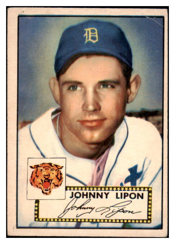 1952 Topps Baseball #089 Johnny Lipon Tigers VG-EX 489333