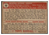 1952 Topps Baseball #090 Mickey Grasso Senators VG 489335