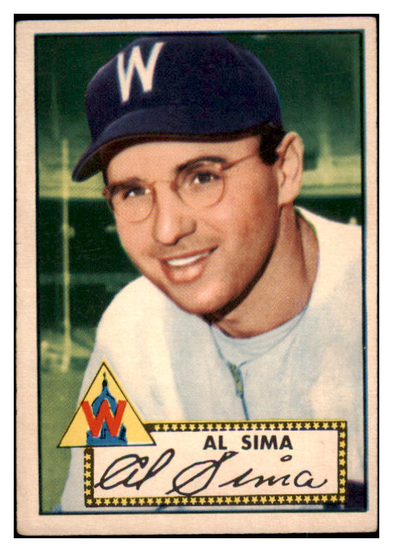 1952 Topps Baseball #093 Al Sima Senators VG-EX 489338