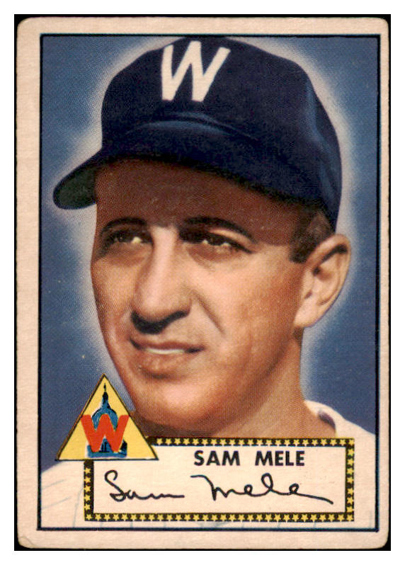 1952 Topps Baseball #094 Sam Mele Senators VG 489339
