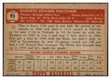 1952 Topps Baseball #095 Ken Holcombe White Sox VG-EX 489340