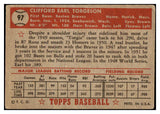 1952 Topps Baseball #097 Earl Torgeson Braves VG 489342