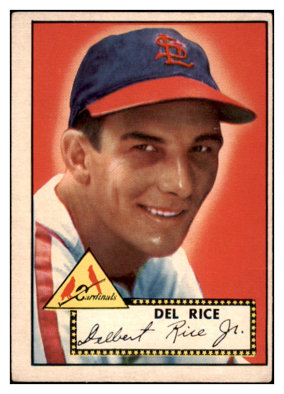 1952 Topps Baseball #100 Del Rice Cardinals VG-EX 489344