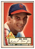 1952 Topps Baseball #100 Del Rice Cardinals VG-EX 489344