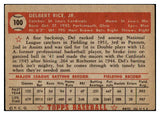 1952 Topps Baseball #100 Del Rice Cardinals VG-EX 489344