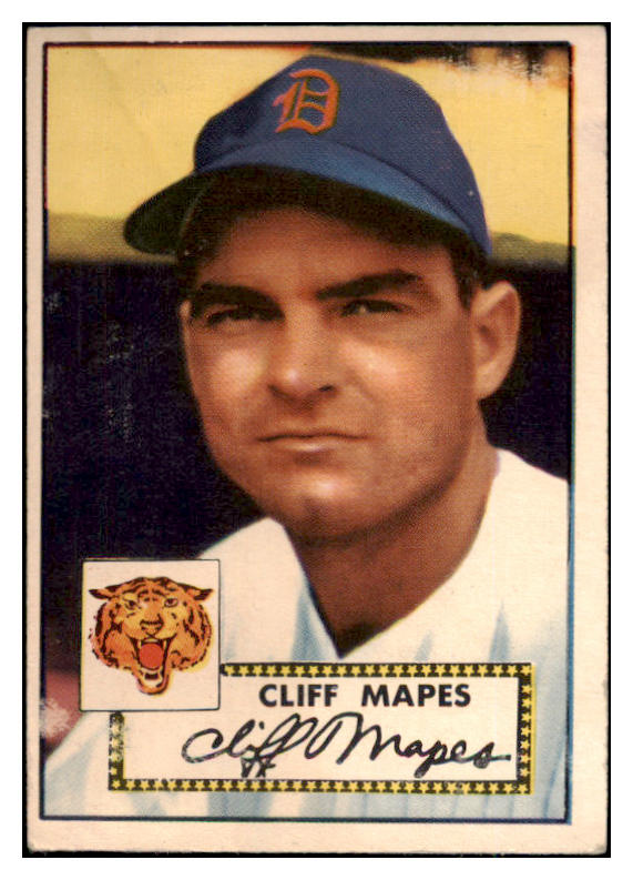 1952 Topps Baseball #103 Cliff Mapes Tigers VG 489347