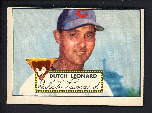 1952 Topps Baseball #110 Dutch Leonard Cubs VG 489353