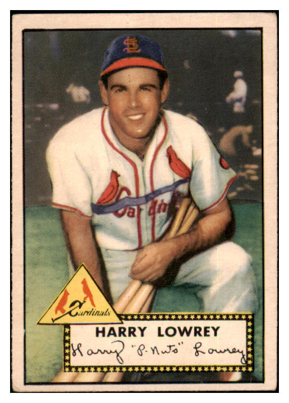 1952 Topps Baseball #111 Peanuts Lowrey Cardinals VG 489354