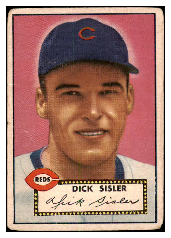 1952 Topps Baseball #113 Dick Sisler Reds Good 489357