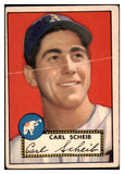 1952 Topps Baseball #116 Carl Scheib A's Good 489360