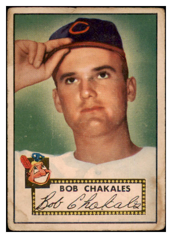 1952 Topps Baseball #120 Bob Chakales Indians Good 489364