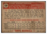 1952 Topps Baseball #120 Bob Chakales Indians Good 489364