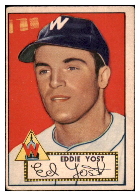 1952 Topps Baseball #123 Eddie Yost Senators VG 489366