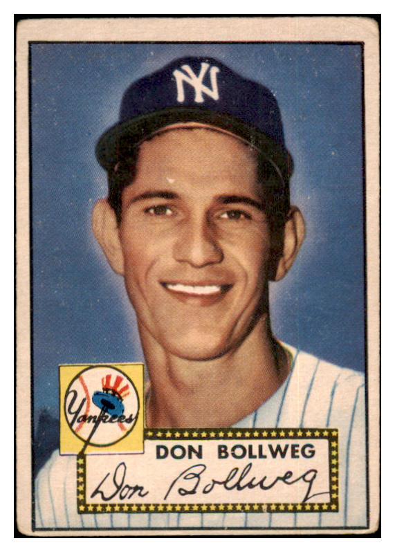 1952 Topps Baseball #128 Don Bollweg Yankees FR-GD 489371