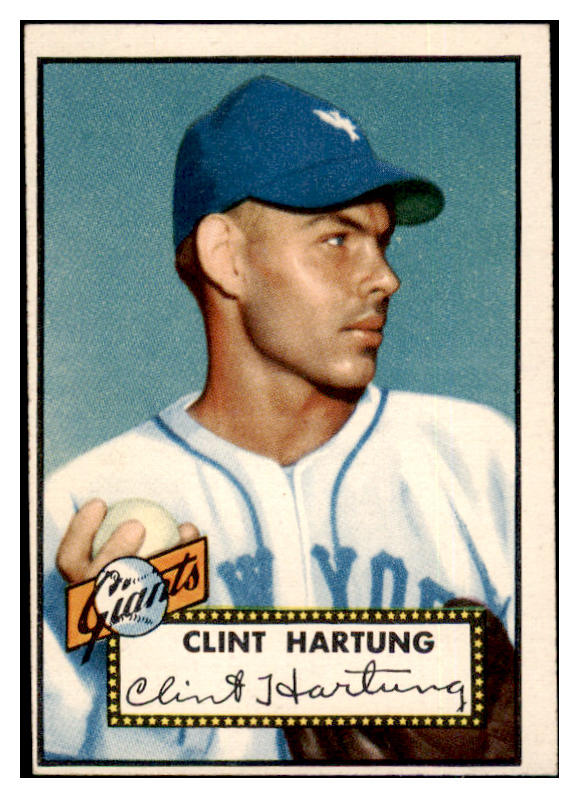 1952 Topps Baseball #141 Clint Hartung Giants EX 489385