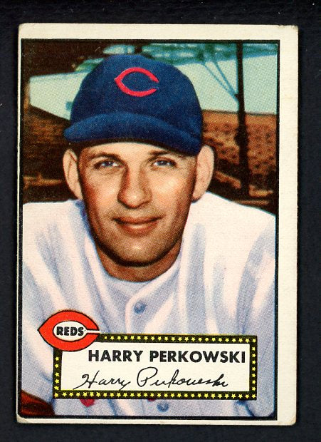 1952 Topps Baseball #142 Harry Perkowski Reds VG 489386