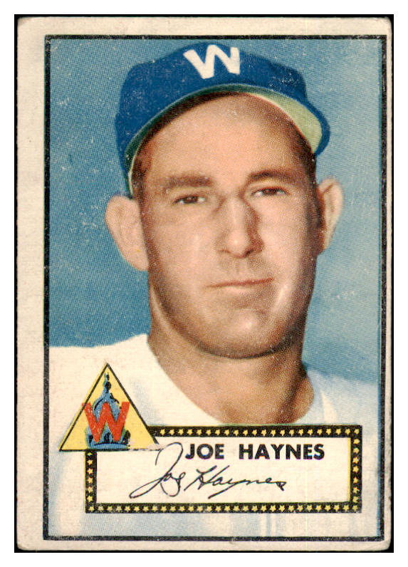 1952 Topps Baseball #145 Joe Haynes Senators Good 489390