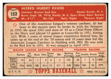 1952 Topps Baseball #152 Al Evans Red Sox VG 489397