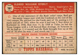 1952 Topps Baseball #161 Bud Byerly Reds Good 489405