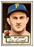 1952 Topps Baseball #183 Erv Dusak Pirates VG-EX 489426