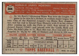 1952 Topps Baseball #204 Ron Northey Cubs VG 489442