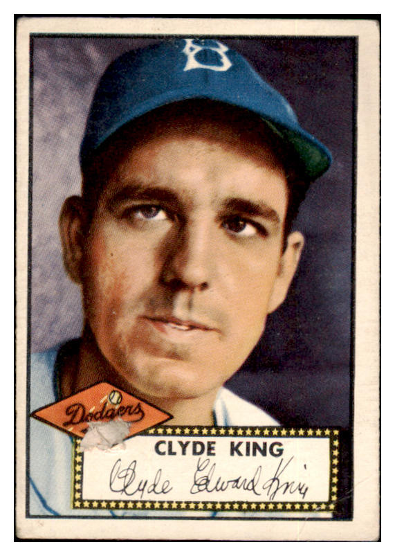 1952 Topps Baseball #205 Clyde King Dodgers VG 489444