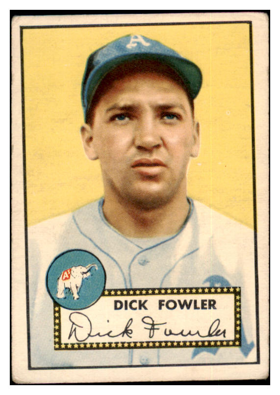 1952 Topps Baseball #210 Dick Fowler A's VG 489448