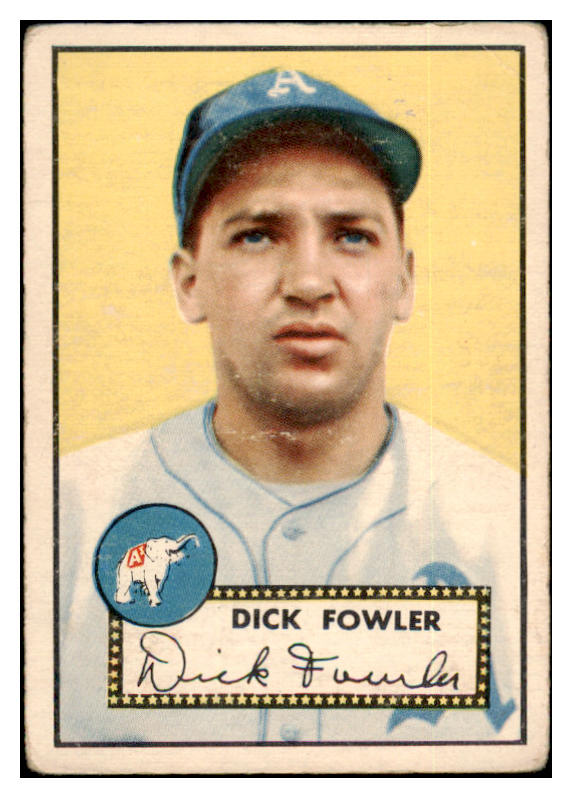 1952 Topps Baseball #210 Dick Fowler A's GD-VG 489449