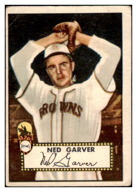 1952 Topps Baseball #212 Ned Garver Browns Good 489451