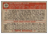 1952 Topps Baseball #212 Ned Garver Browns Good 489451