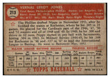 1952 Topps Baseball #213 Nippy Jones Phillies GD-VG 489452