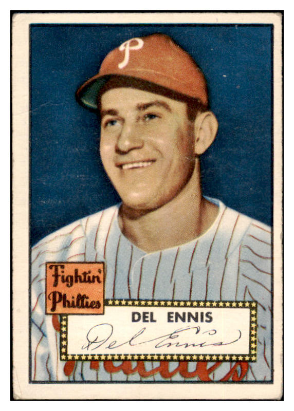 1952 Topps Baseball #223 Del Ennis Phillies VG 489461