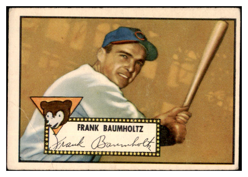 1952 Topps Baseball #225 Frank Baumholtz Cubs VG 489463
