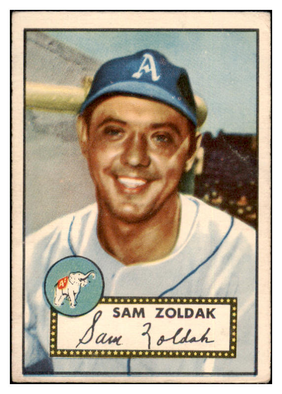 1952 Topps Baseball #231 Sam Zoldak A's GD-VG 489468