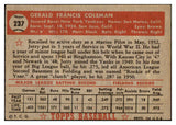 1952 Topps Baseball #237 Jerry Coleman Yankees VG-EX 489474