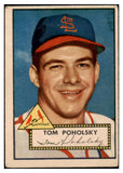 1952 Topps Baseball #242 Tom Poholsky Cardinals GD-VG 489478