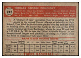 1952 Topps Baseball #242 Tom Poholsky Cardinals GD-VG 489478